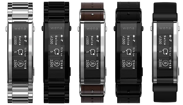 Man comparing Sony Wena and analog watch