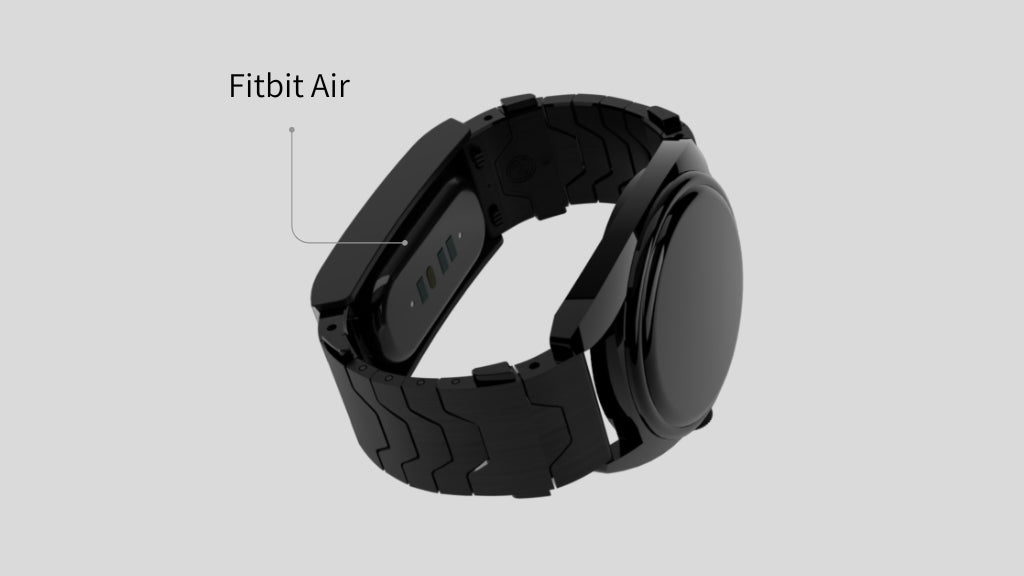 Fitbit Air paired with a Smartlet Shadow strap