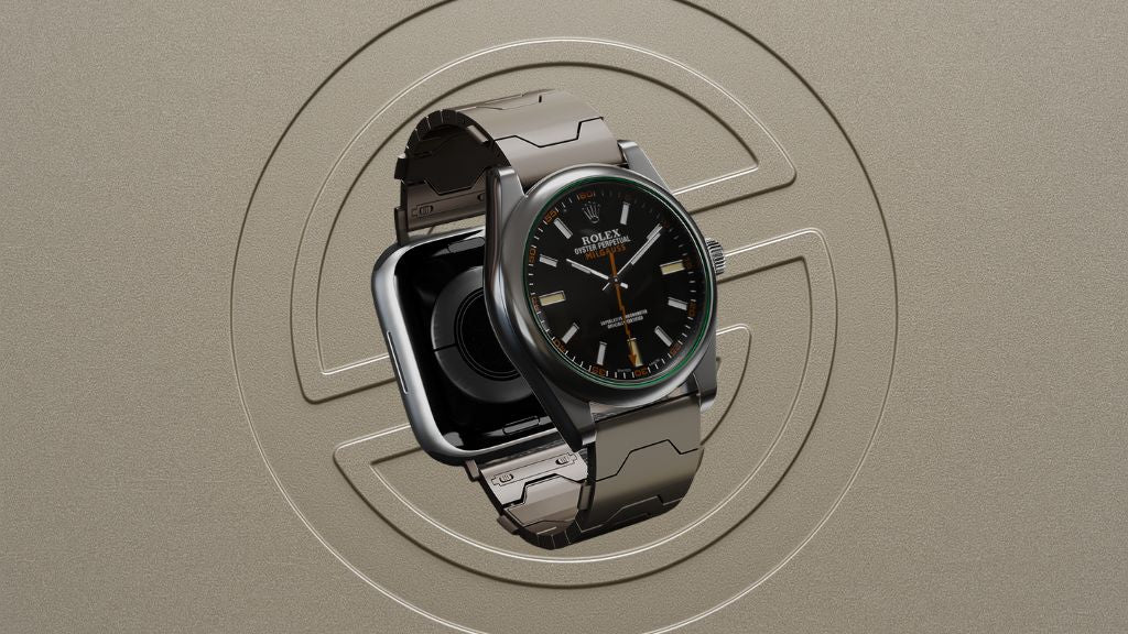 Smartlet One Titanium worn on wrist combining mechanical watch with smartwatch